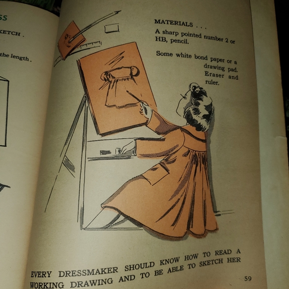 Soft Cover Vtg Picture Sewing Book for Children 8-12 - Picture 8 of 8